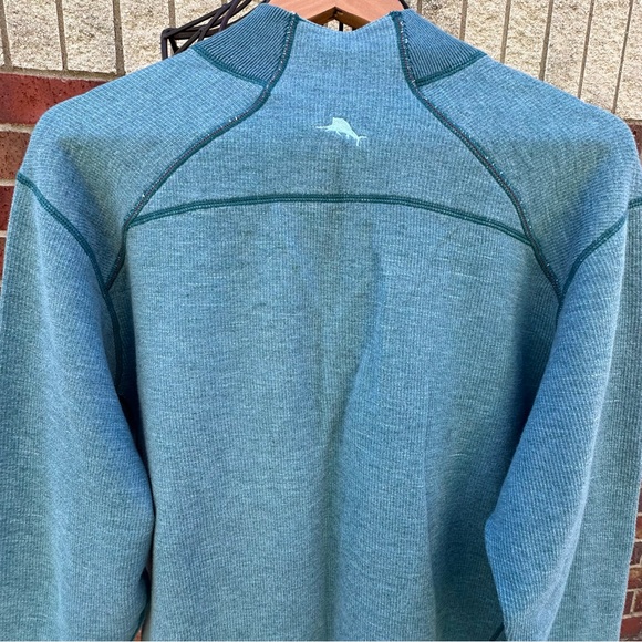 Tommy Bahama Reversible 1/4 Zip Sweatshirt Resort Vacation Lounge Beach Casual - Picture 7 of 16
